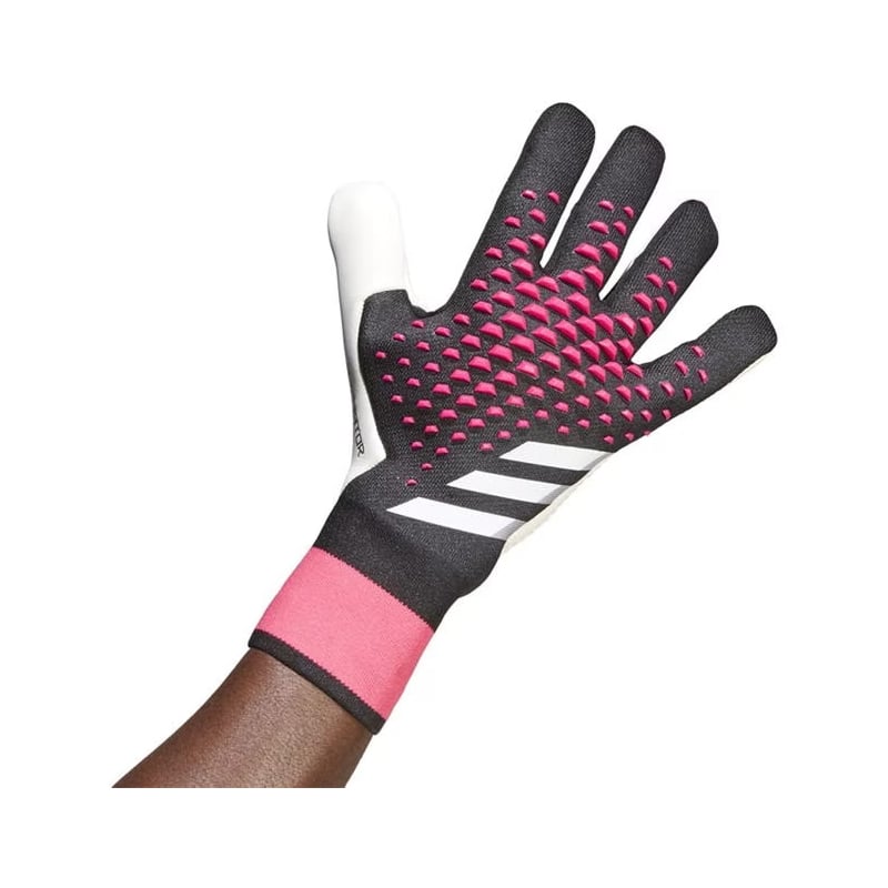 Predator Pro Goalkeeper Gloves Adults Black Pink The Kitstore UK Football Kits Print and Equipment. England UK